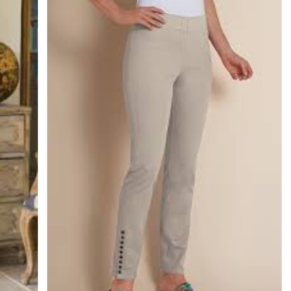 Soft surroundings tan jeggings